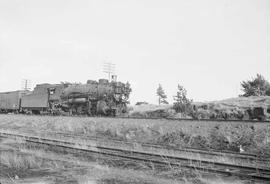 Northern Pacific steam locomotive 1842 at Spokane, Washington, in 1941.