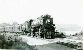 Great Northern Railway steam locomotive 2510 at Ballard, Washington, undated.