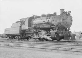 Northern Pacific steam locomotive 1176 at Pasco, Washington, in 1949.