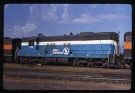 Great Northern Diesel Locomotive 569 at Superior, Wisconsin, 1969
