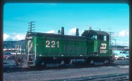 Burlington Northern 221 at Spokane, Washington in 1978.