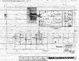 Northern Pacific Engineering Drawing, Carmen's Service Building at Spokane, Washington, 1950