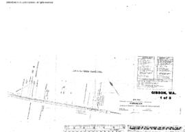 Plat Map of Great Northern Facilities at Gibson, Washington, 1970