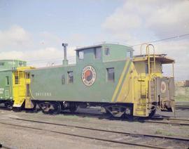 Burlington Northern steel caboose number 11399, circa 1978.