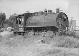 United States Navy Steam Locomotive Number 6992 at Pasco, Washington in September 1948.