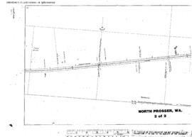 Plat Map of Northern Pacific Facilities at North Prosser, Washington, 1916