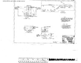 Northern Pacific Engineering Drawing, Depot at Attalia, Washington, 1953