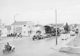 Northern Pacific steam locomotive 1364 at Ruston, Washington, in 1954.