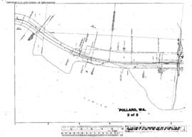 Plat Map of Great Northern Facilities at Pollard, Washington, 1915