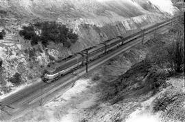 Burlington Northern diesel locomotive 6512C at Tacoma, Washington, on April 14, 1970.