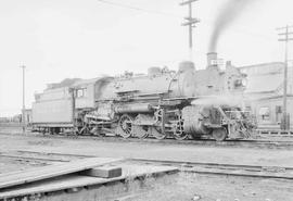 Northern Pacific steam locomotive 1792 at Spokane, Washington, in 1953.