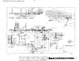 Great Northern Engineering Drawing, Diesel Fueling Facilities at Interbay, Washington, 1971