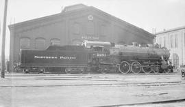 Northern Pacific steam locomotive 2251 at South Tacoma, Washington, in 1953.