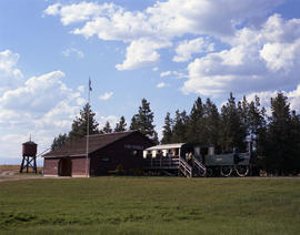 Fort Steele Heritage Town steam locomotive "Dunrobin" at Fort Steele, British Columbia ...