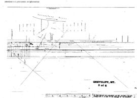 Plat Map of Northern Pacific Facilities at Greycliff, Montana, 1949