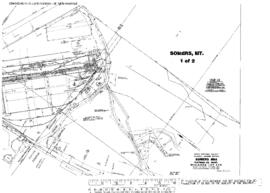 Plat Map of Great Northern Facilities at Somers, Montana, 1964