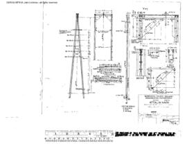 Northern Pacific Engineering Drawing, Well and Pump House at Attalia, Washington, 1949