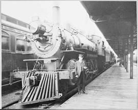 Northern Pacific steam locomotive 244 at Seattle, Washington, circa 1928.