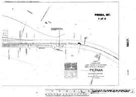 Plat Map of Northern Pacific Facilities at Perma, Montana, 1933