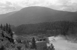 Canadian Pacific Railway freight train at Castlegar, BC on August 14, 1974.