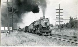 Great Northern Railway steam locomotive 3210 at Georgetown, Washington, undated.