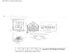 Spokane, Portland, and Seattle Railway Engineering Drawing, Roundhouse at Vancouver, Washington, ...