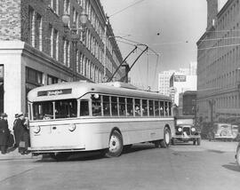 Seattle Municipal Railway Bus Demo, Seattle, Washington, 1937