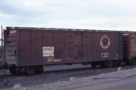 Western Fruit Express 41-foot, ice-refrigerator car 705160 at Pasco, Washington, in 1981.