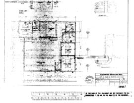 Northern Pacific Engineering Drawing, Office, Modular at Lewiston, Idaho, undated