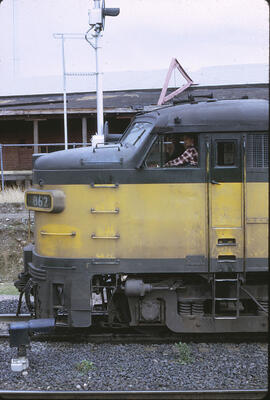 Spokane, Portland & Seattle Diesel Locomotive 862 at Spokane, Washington, 1968