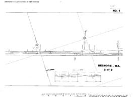 Plat Map of Northern Pacific Facilities at Belmore, Washington, 1914