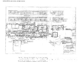 Northern Pacific Engineering Drawing, Rail Welding Plant Building at Laurel, Montana, 1970