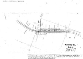 Plat Map of Northern Pacific Facilities at Minnick, Washington, 1913