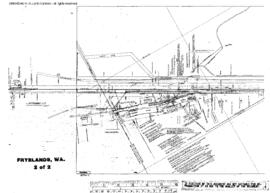 Plat Map of Great Northern Facilities at Frylands, Washington, 1920