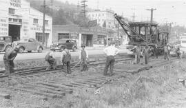 Seattle Municipal Railway work car, Seattle, Washington, 1941