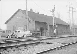 Northern Pacific station at Nisqually, Washington, in 1944.