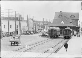 Northern Pacific station at Centralia, Washington, circa 1927.