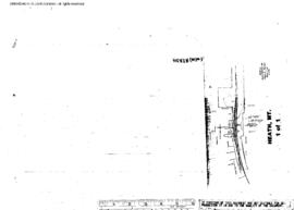 Plat Map of Milwaukee Road Facilities at Heath, Montana, undated