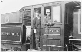 Northern Pacific steam locomotive 1 at Seattle, Washington, circa 1956.