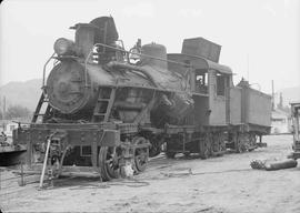 Kosmos Timber Company Steam Locomotive at Kosmos, Washington, circa 1948.