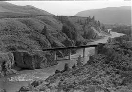 Burlington Northern right-of-way at Oroville, Washington in 1976.