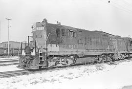 Burlington Northern diesel locomotive 1922 at Auburn, Washington in 1971.