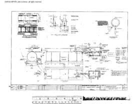 Northern Pacific Engineering Drawing, Tie Treating Plant at Paradise, Montana, 1982