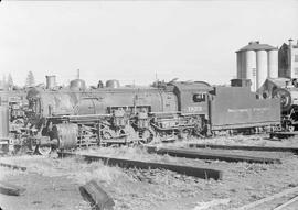 Northern Pacific steam locomotive 1823 at South Tacoma, Washington, in 1945.