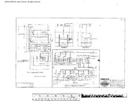 Burlington Northern Engineering Drawing, Wastewater Treatment Facility at Interbay, Washington, 1977