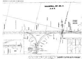 Plat Map of Great Northern Facilities at Kalispell, Montana, 1961