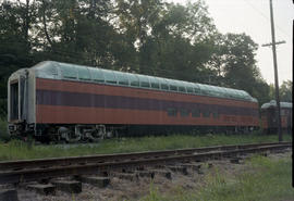 Chicago, Milwaukee, St. Paul & Pacific Railroad Company dome car number 55 at Noblesville, In...