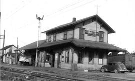 Pacific Coast Railroad station at Renton, Washington in 1944.