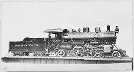 Northern Pacific steam locomotive 603 at Philadelphia, Pennsylvania, in 1909.