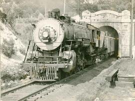 Great Northern Railway steam locomotive 2512 at Cascade Tunnel Station, Washington, undated.